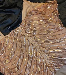 Sparkling Beaded Bodysuit-s/m fits
