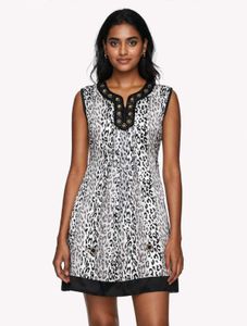 Stylish Leopard Print Mini Dress