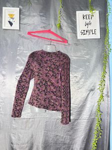 Next Geometric Print Long Sleeve Top