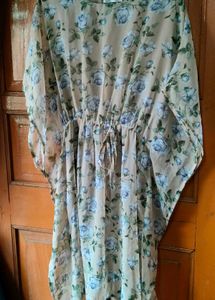 Chic Floral Kaftan Dress