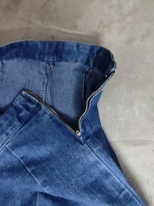 Blue Denim Bell Bottom Jeans