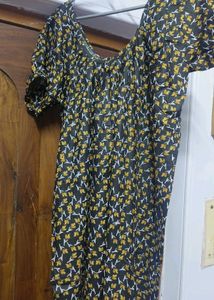 Chic Floral Print Kurta