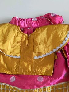 Beautiful Pink &amp; Yellow Lehenga Choli