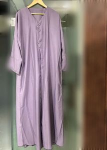 Elegant Purple Abaya with Embellishments