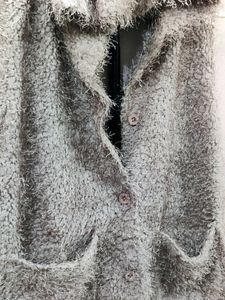 imported Sherpa Faux Fur Hooded Fleece Vest