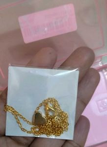 Gold Heart Pendant Necklace