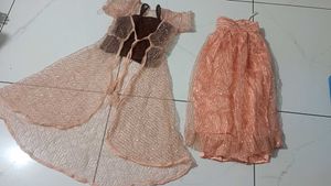 Elegant Party Dress with Shrug