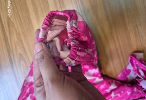 faballey pink Floral Wrap Dress
