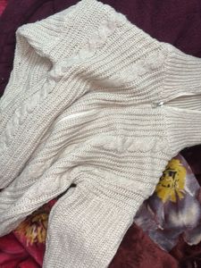 Knit Zip-Up Sweater