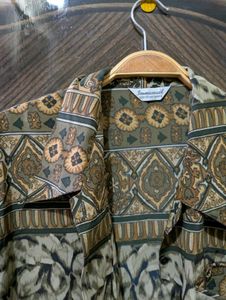 Unique Printed Button-Up Shirt