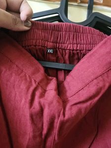 cotton straight pant