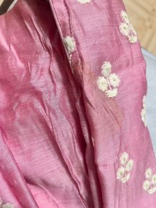 Pink Embroidered coord set