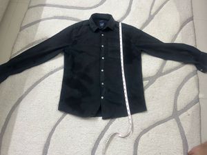 GAP Men's Black Button-Down Shirt