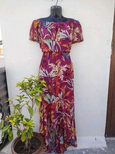 Boho Off-Shoulder Floral Maxi Dress