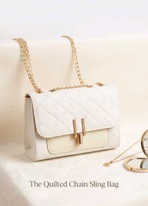 Quilted Chain Sling Bag