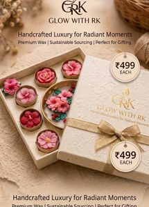 Handcrafted Luxury Floral Scented Candles