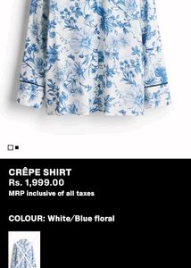 H&amp;M Floral Button-Up Shirt