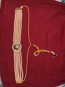 Elegant Pearl Necklace with Floral Pendant