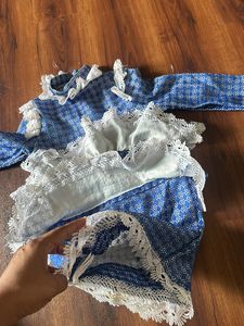 Blue custom made designer dress for 5-7yrs girls