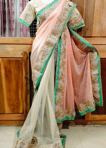 Beautiful 😍 Saree With Blouse