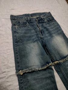 Unique Cropped Wide-Leg Jeans