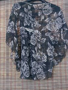 Chic Floral Sheer Top