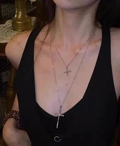 Layered Cross Pendant Necklaces