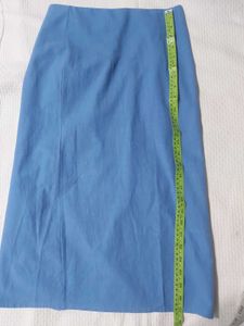 White Tops With Blue Skirt