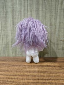 Cute Plush Doll with Purple Hair