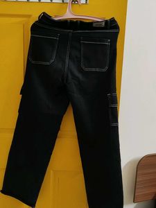 Black Cargo Jeans