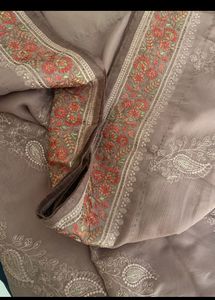 Saree Mauve Color