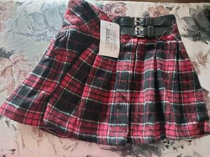 Kids 6-8 years NEW Plaid Pleated Mini Skirt