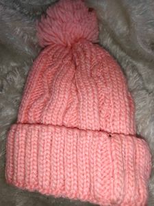 Pink Beanie with TikTok