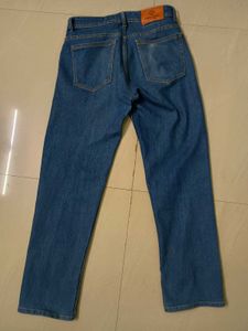 Classic Blue Denim Straight Fit Jeans