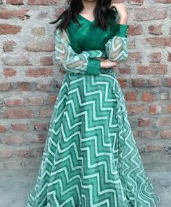 Green Lehenga Choli Set