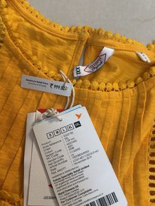 Lee cooper Vibrant Yellow Embellished Tunic