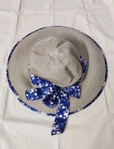 Charming Floral Sun Hat with Bow
