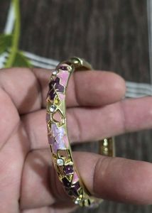 Charming Enamel & Crystal Bangle