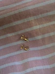 Sparkling Heart Stud Earrings