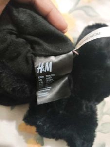 Fuzzy Black Mittens