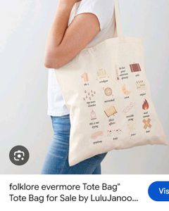 Folklore Evermore Themed Tote Bag