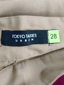 Tokyo Talkies Tan Slim Fit Casual Pant (Women)