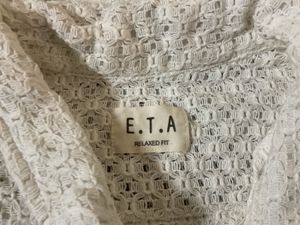 Men's White Lace Short Sleeve Shirt