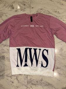 Pink Color Block Long Sleeve Top