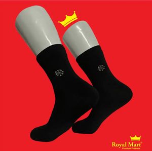 NEW - Royal Mart Black Crown Socks