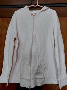 Baby Pink Zip-Up Hoodie