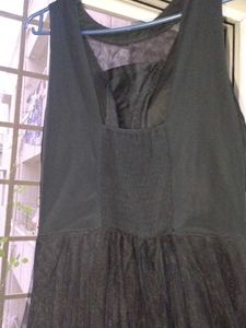 47.Elegant Black Sequin Party  Gown