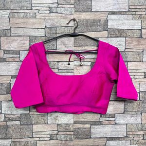 Vibrant Pink Silk Blouse fix price
