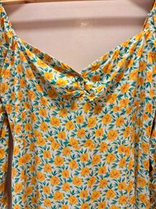 Chic Floral Print Midi Dress
