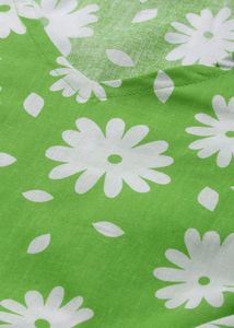 Green Floral Print Kurta